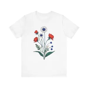 Flower Patriotic Blooms T Shirt