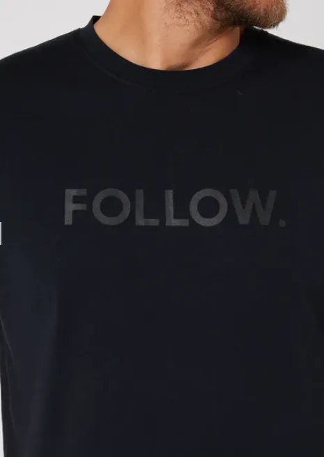 Follow Logo Tee | Black