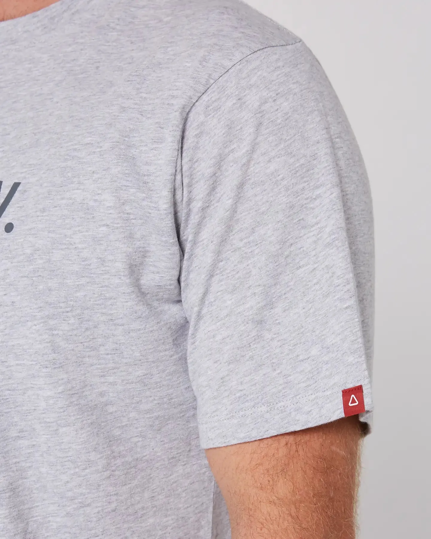 Follow Logo Tee - Grey Heather