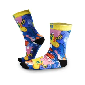 Graffiti Art Printed Crew Socks