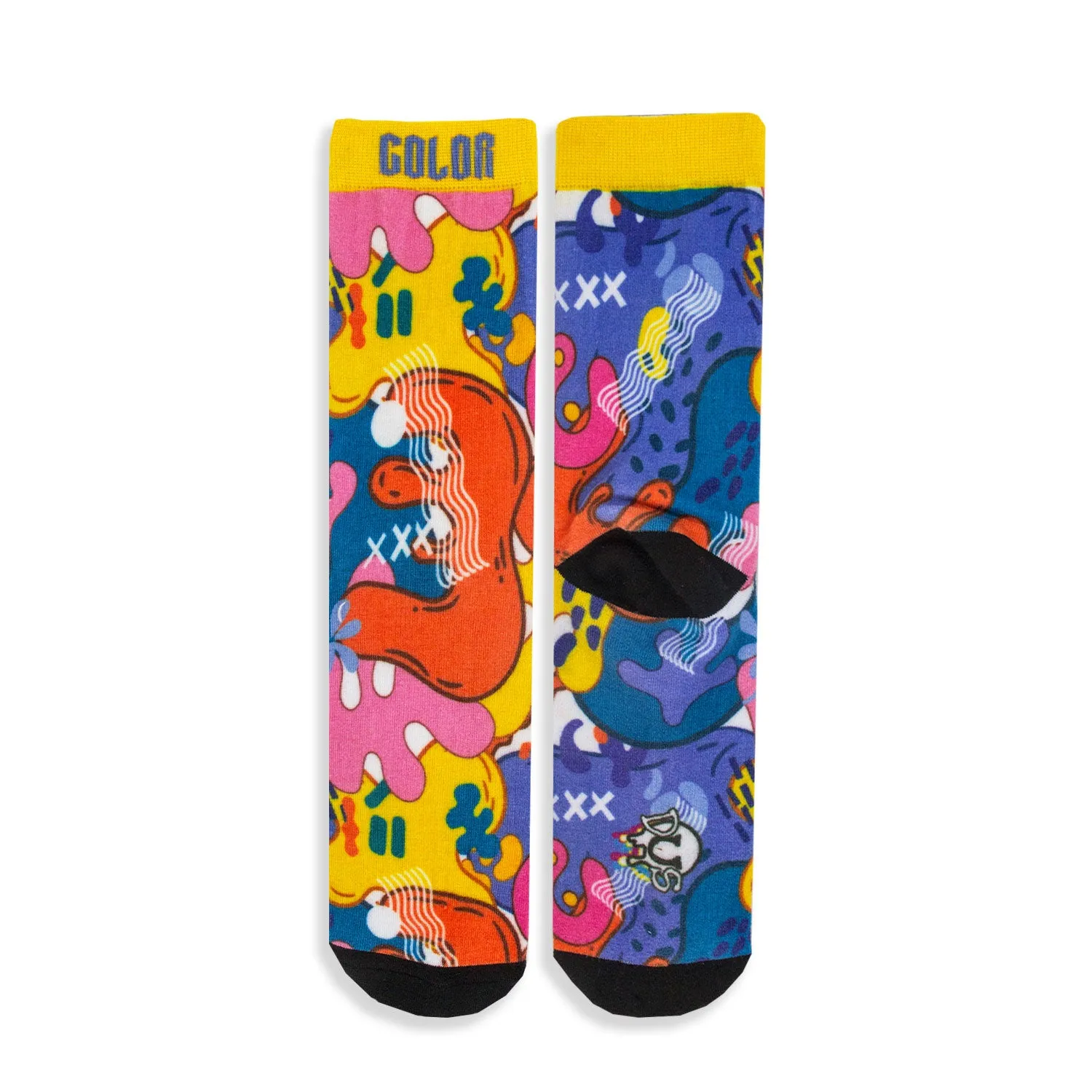 Graffiti Art Printed Crew Socks