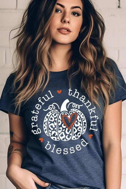 Grateful, Thankful & Blessed Graphic Tee