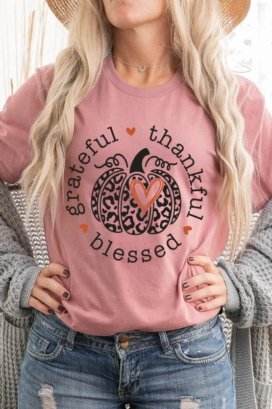 Grateful, Thankful & Blessed Graphic Tee