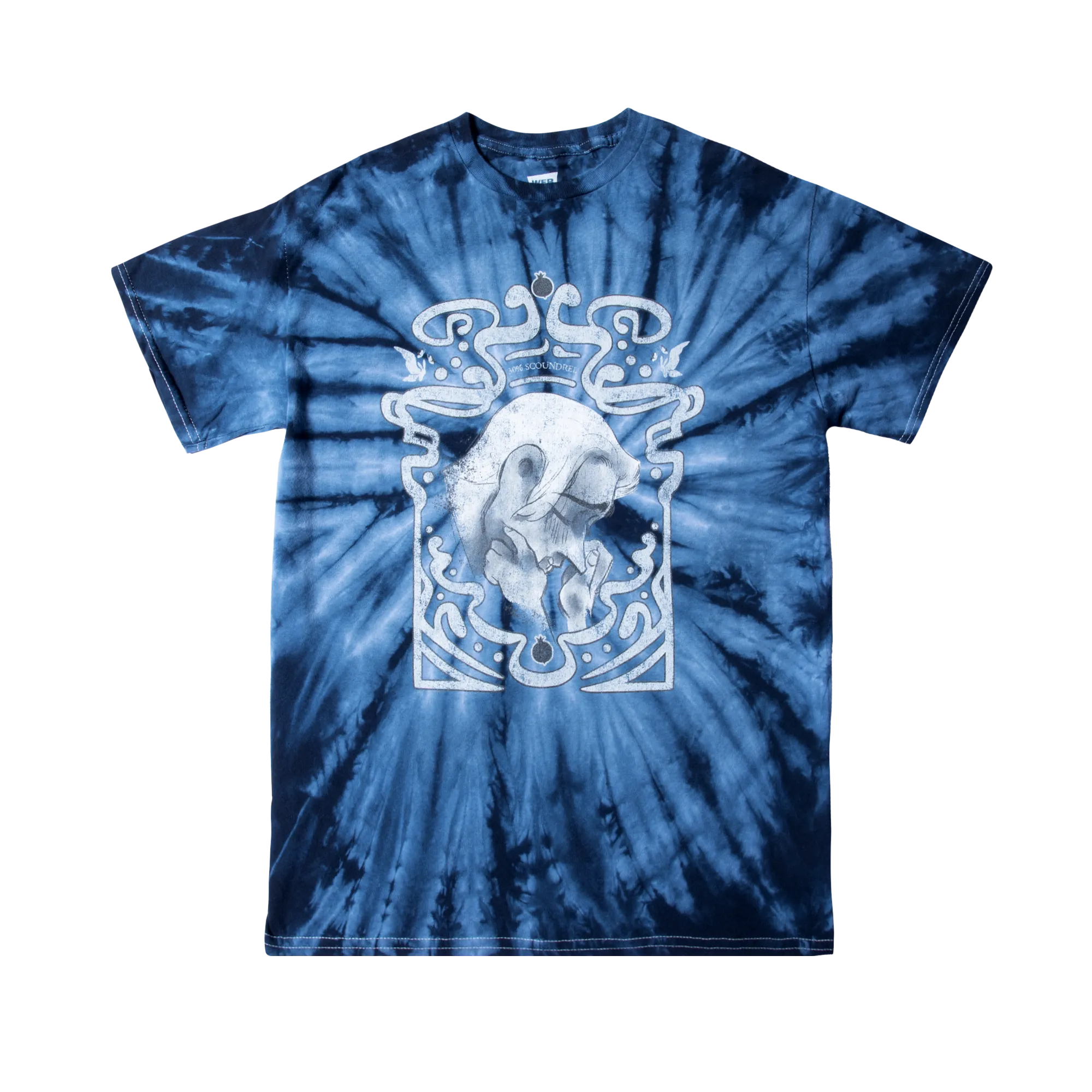 Hades The Scoundrel Blue Tie Dye Tee