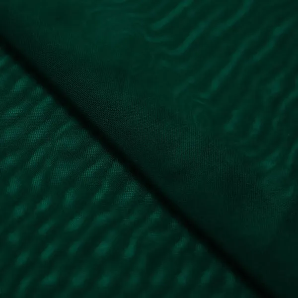 Hunter Green Power Mesh Nylon Spandex Fabric