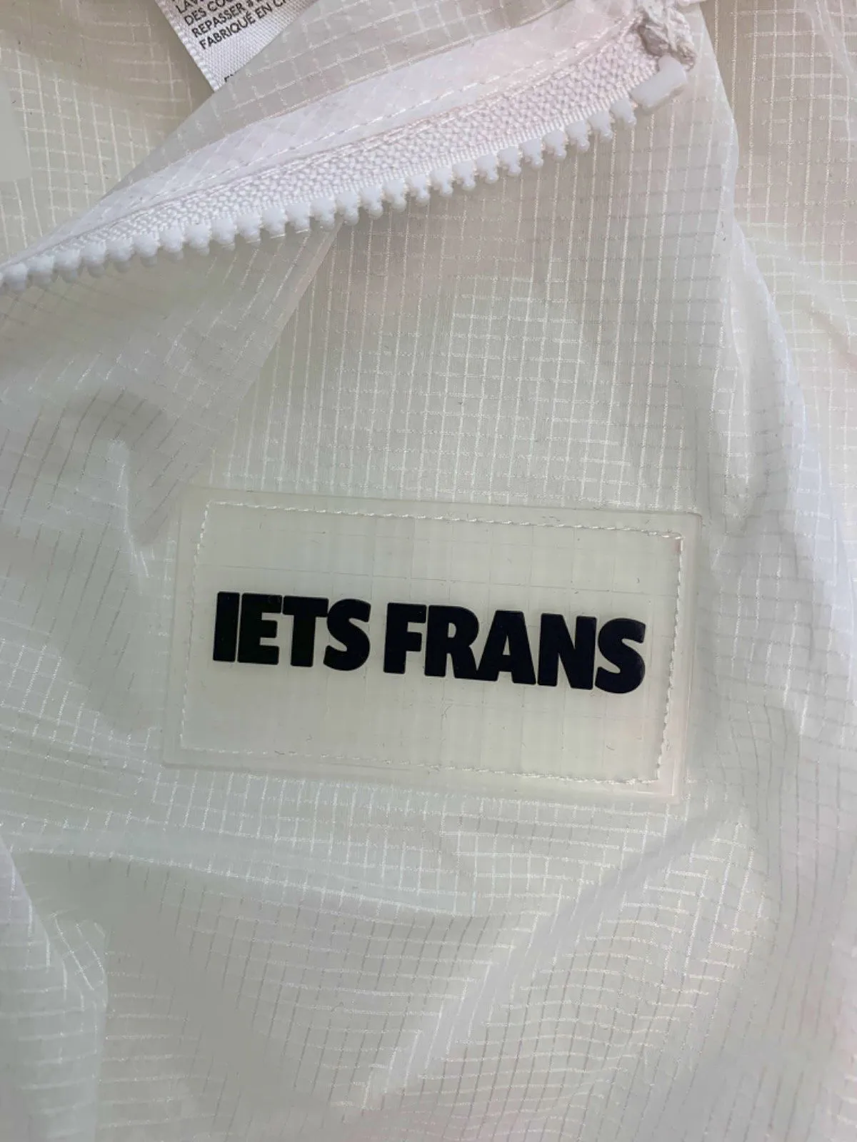 Iets Frans White Mesh Hooded Sports Vest XS