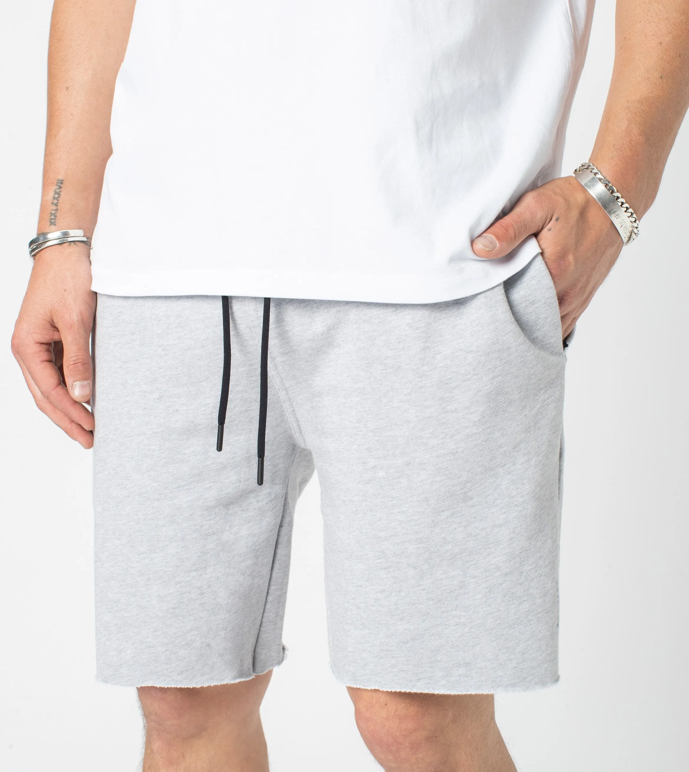 Jumpa Sweat Short Silver Marle