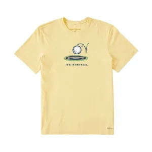 Life Is Good Men's Crusher It's In The Hole Tee - Sandy Yellow