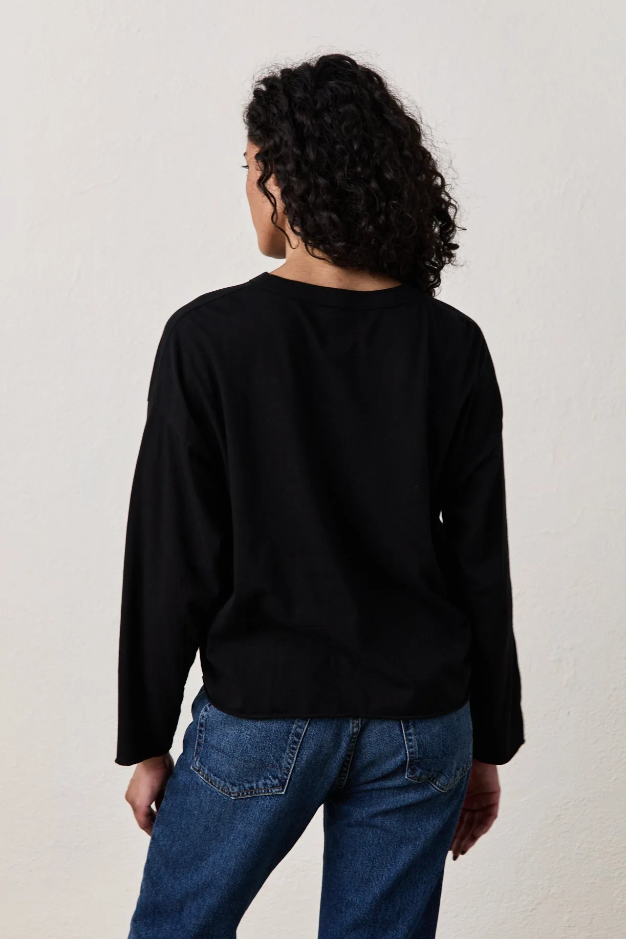 LOFFLER BOXY TEE / BLACK