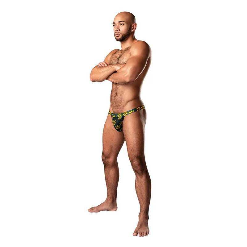 Male Power Petal Power Micro Thong Daisy Print S/M