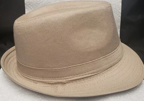 Melvin -- Unisex Cotton Fedora -- Beige