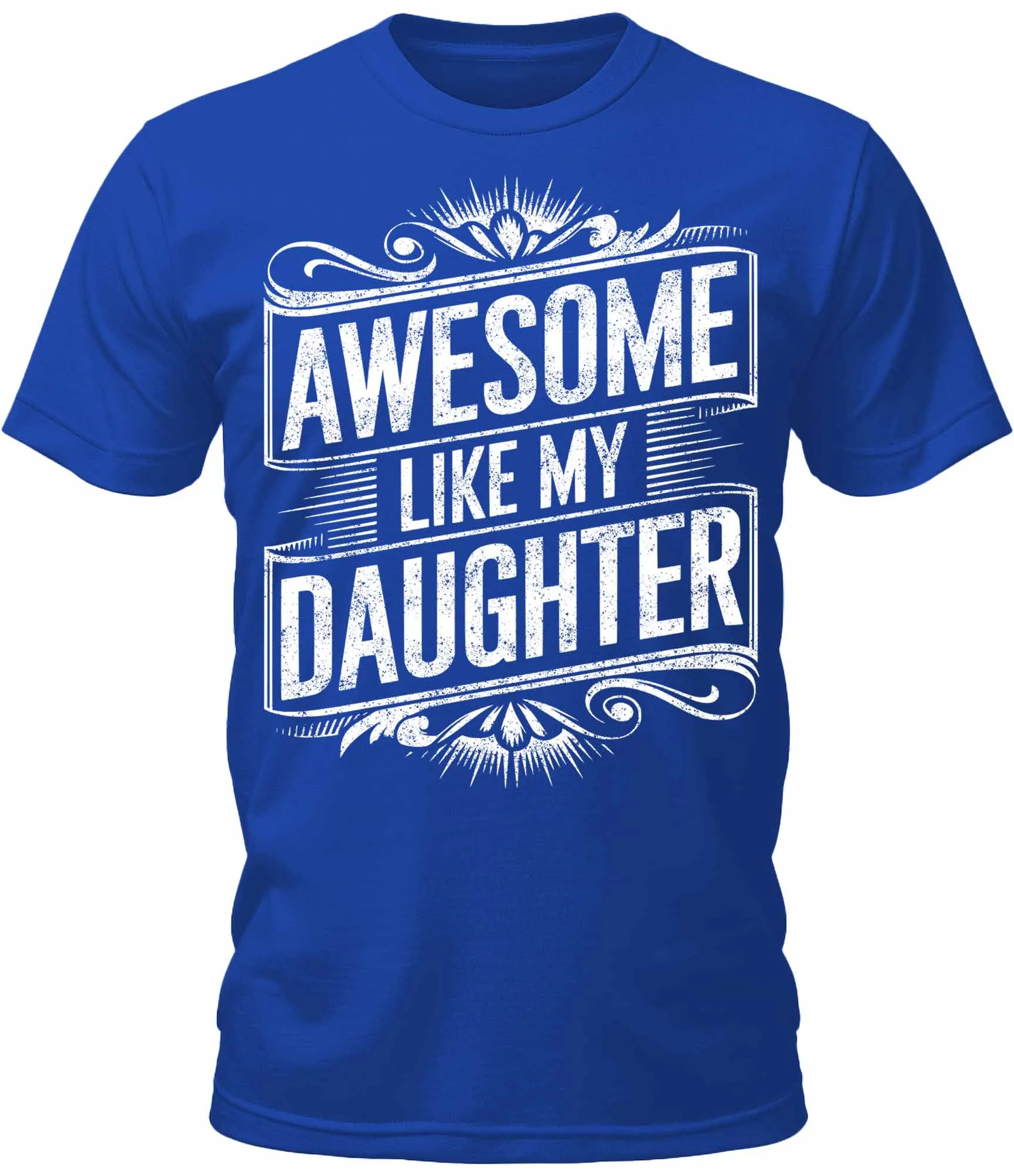 Mens Awesome Like My Daughter Graphic Tee Cool Premium Tshirt