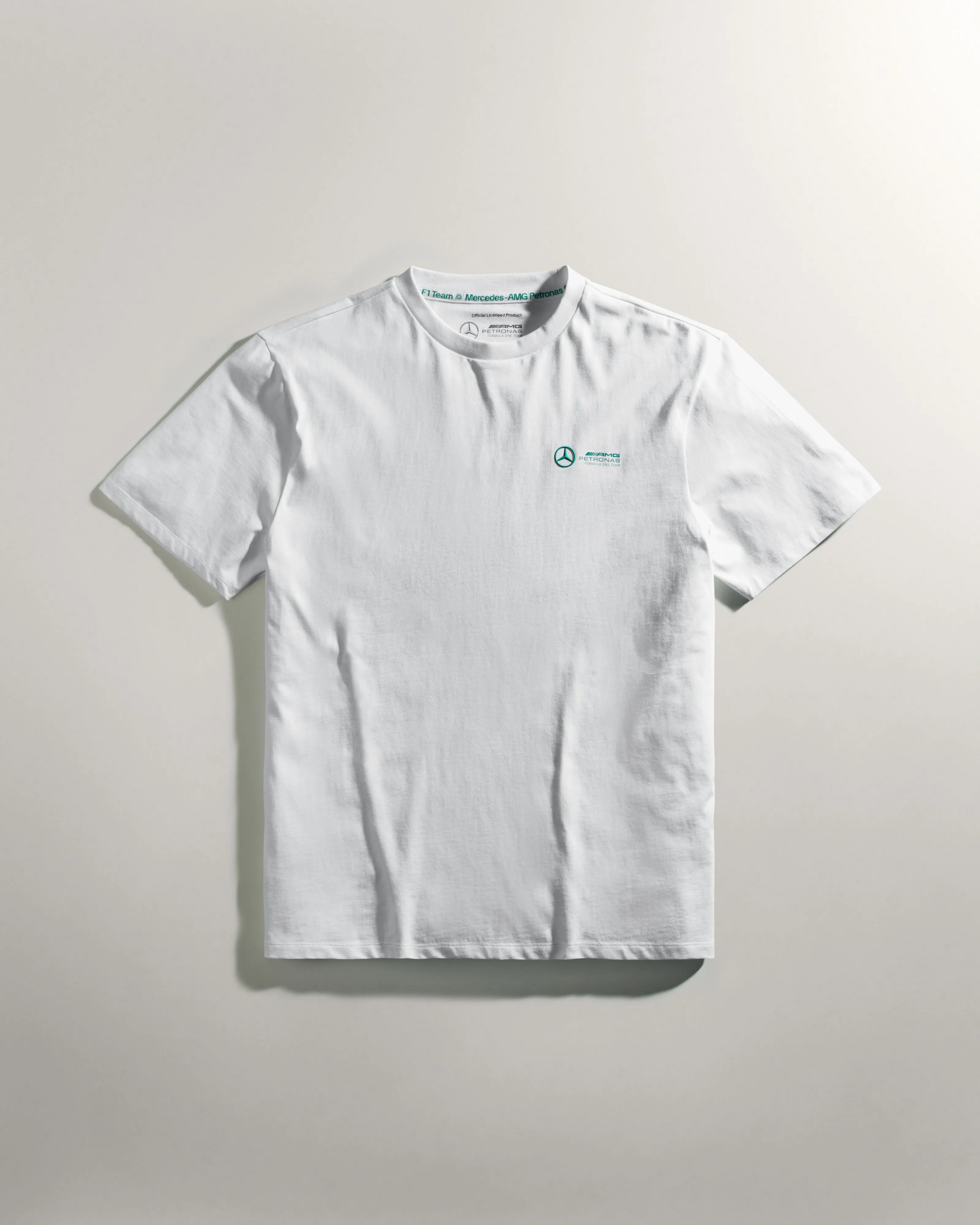 Mens Small Logo Tee White