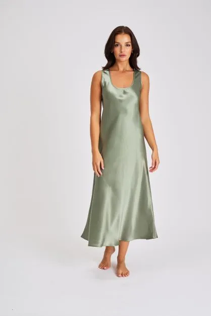 Mono Silk Long Nightdress