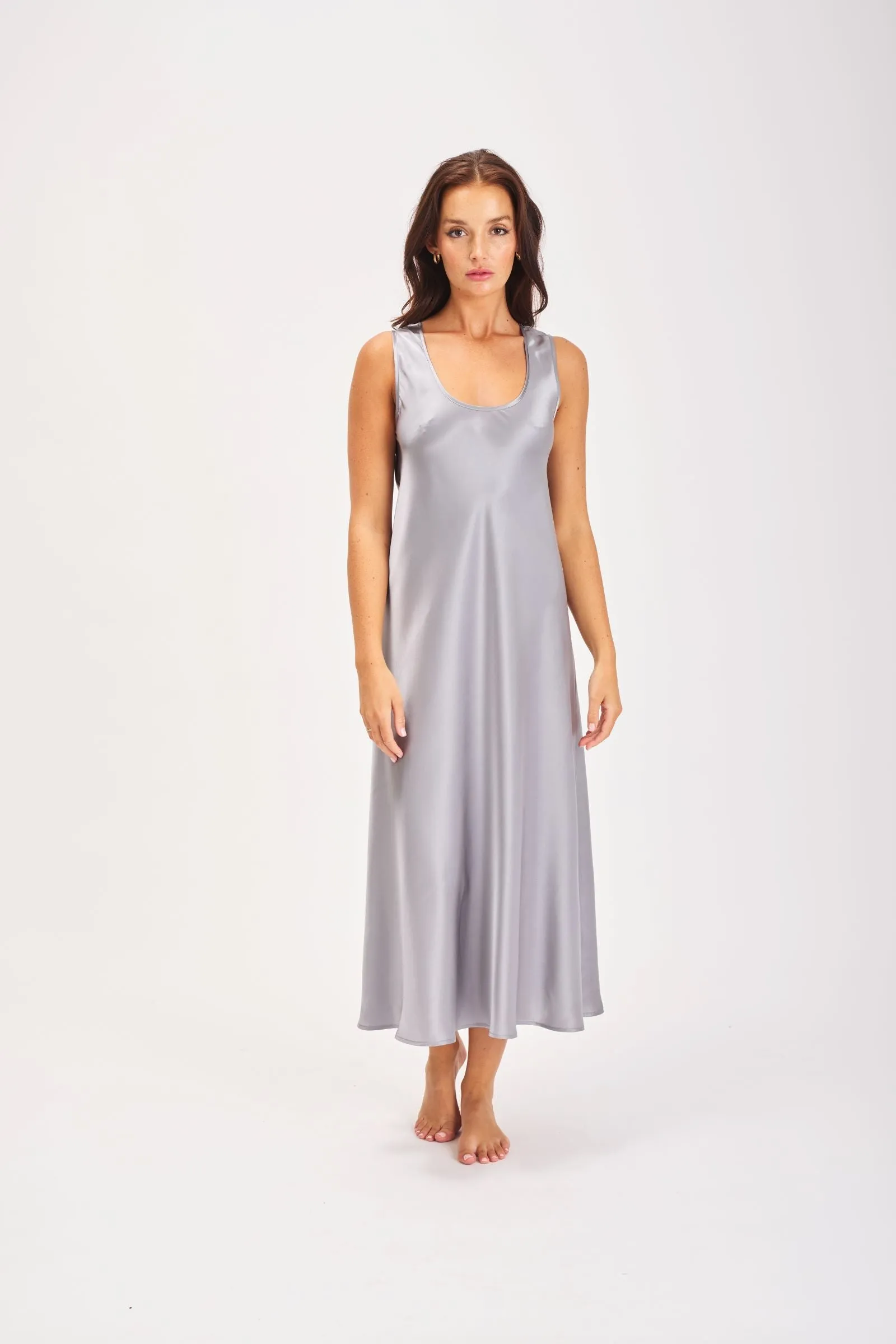 Mono Silk Long Nightdress