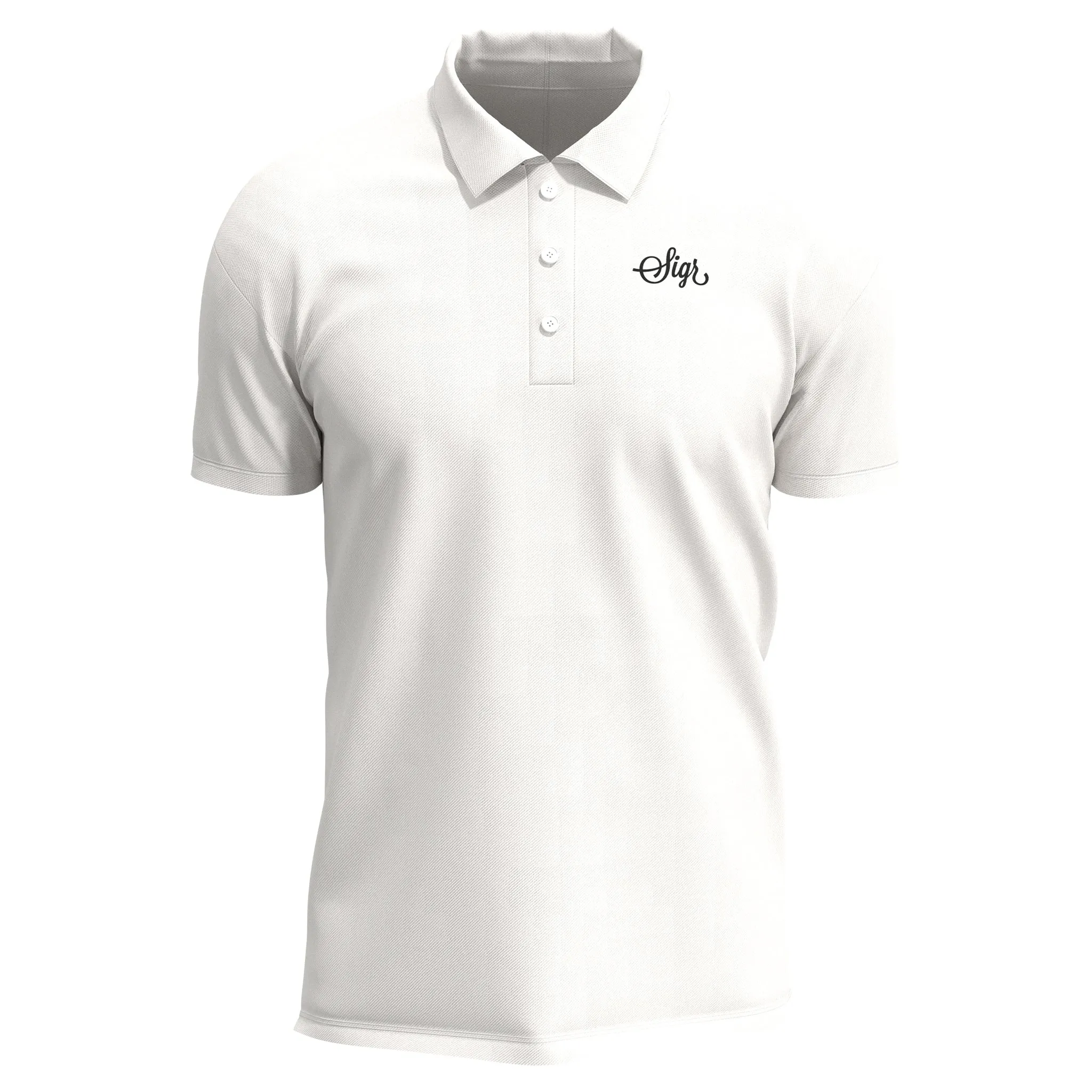 Pike Men's White Polo Shirt