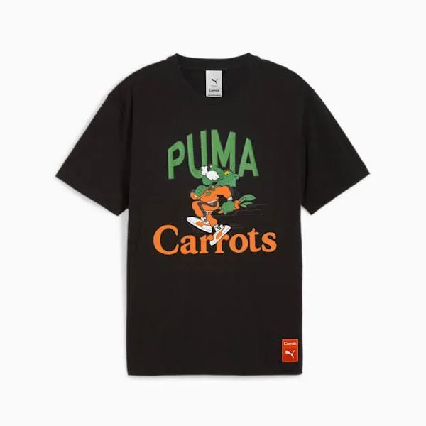 Puma Men's Carrots Graphic Tee Shirt - Black / Green / Orange