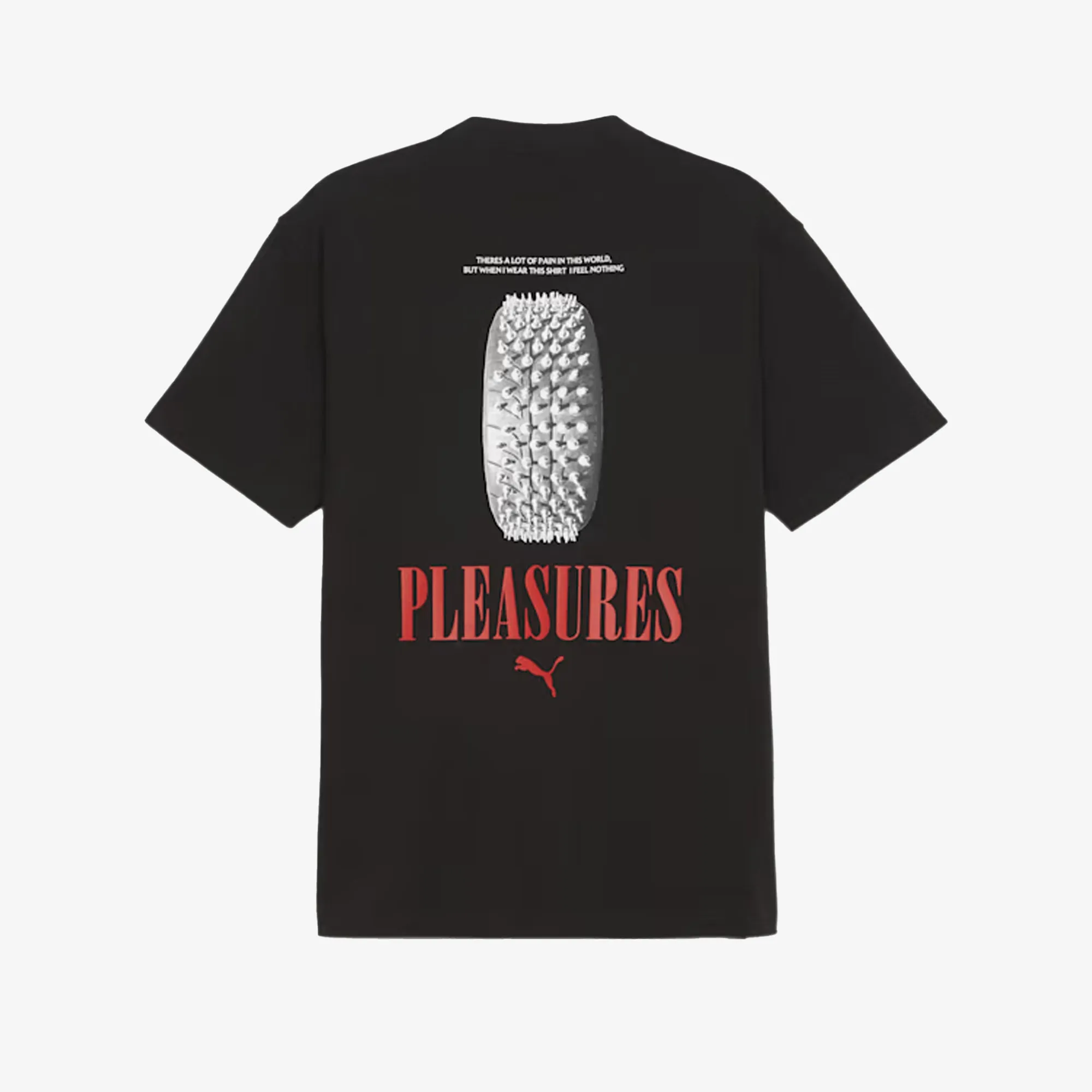 Puma | x PLEASURES GRAPHIC TEE  { BLACK