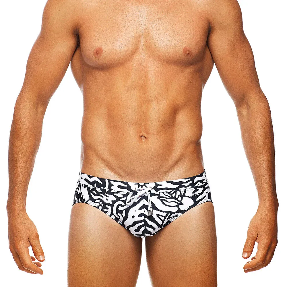 Rebel Lo Rise Swim Brief (Black)