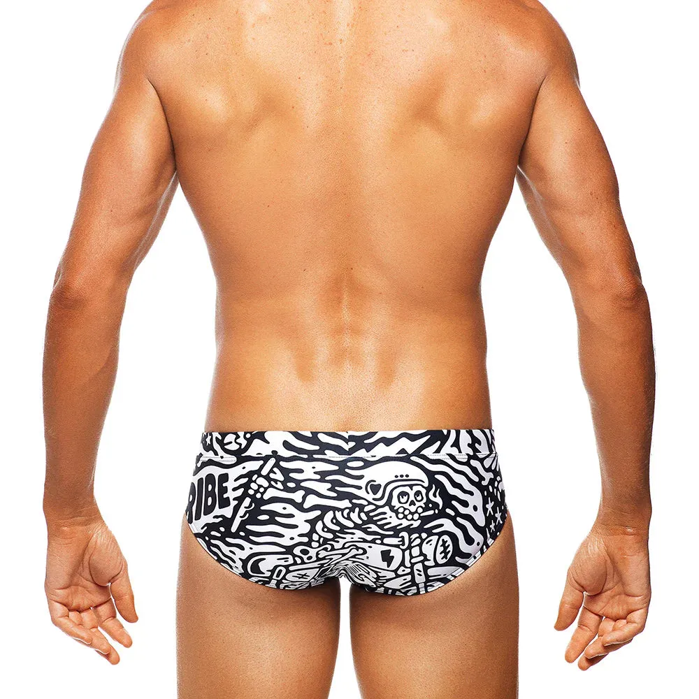 Rebel Lo Rise Swim Brief (Black)