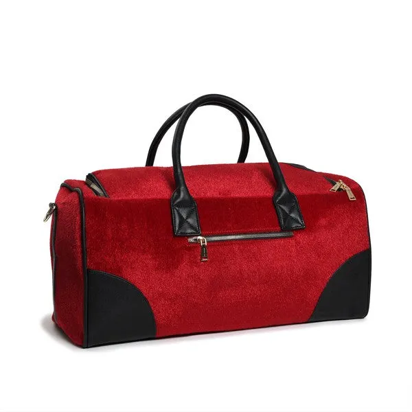 Red Amber Fridge Pony Fur Duffle Reg