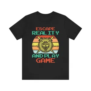 Retro Gaming Escape Reality T Shirt