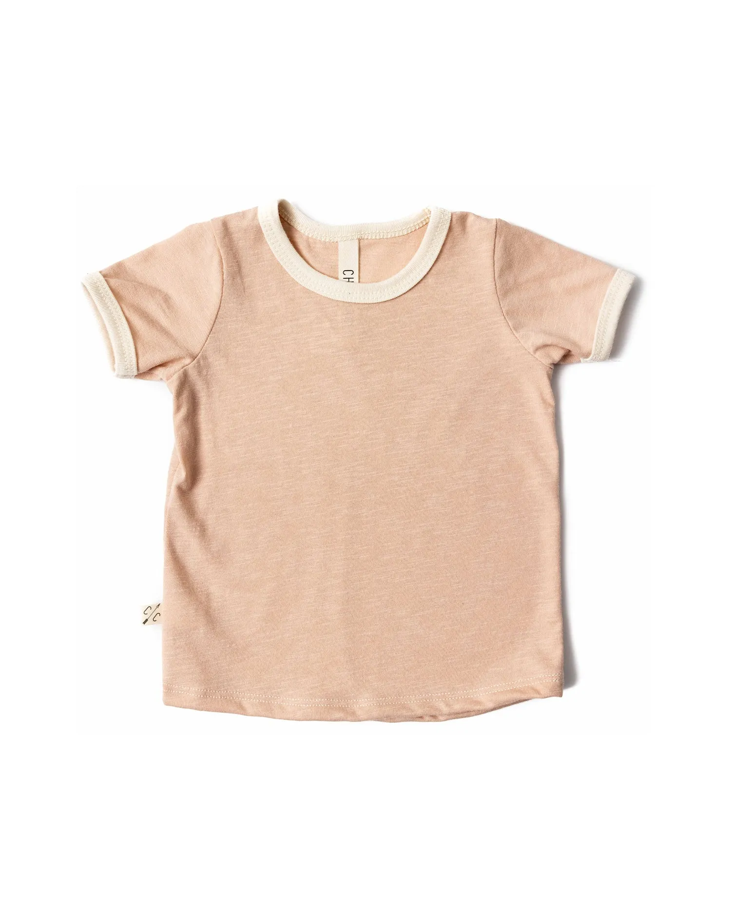 ringer tee CO  - shell pink