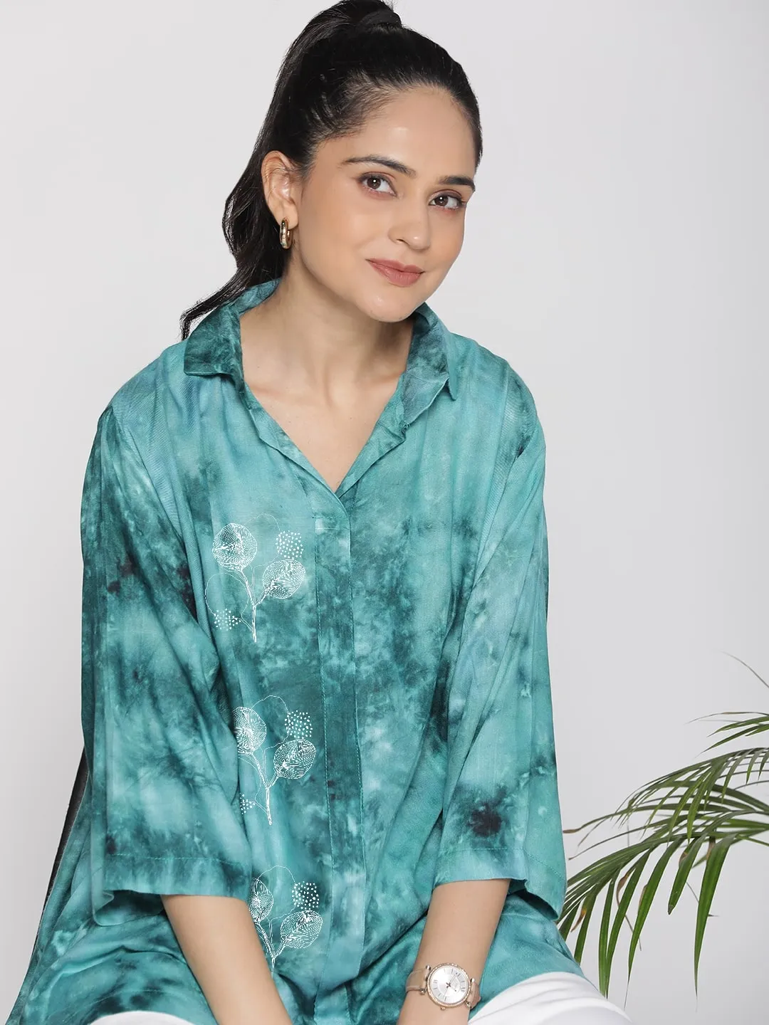 SeaGreen TieDye ShirtTop - DaisyMist