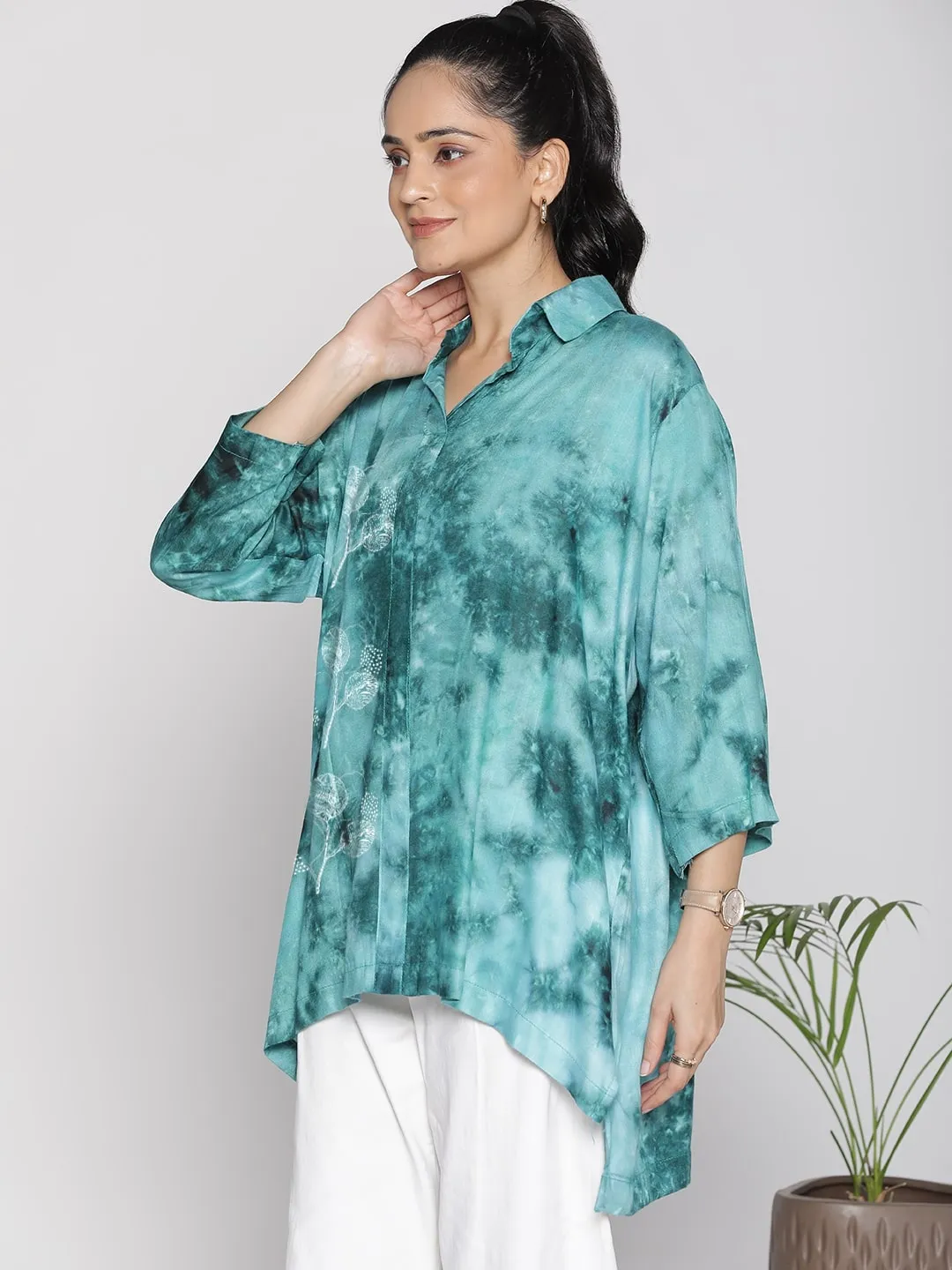 SeaGreen TieDye ShirtTop - DaisyMist