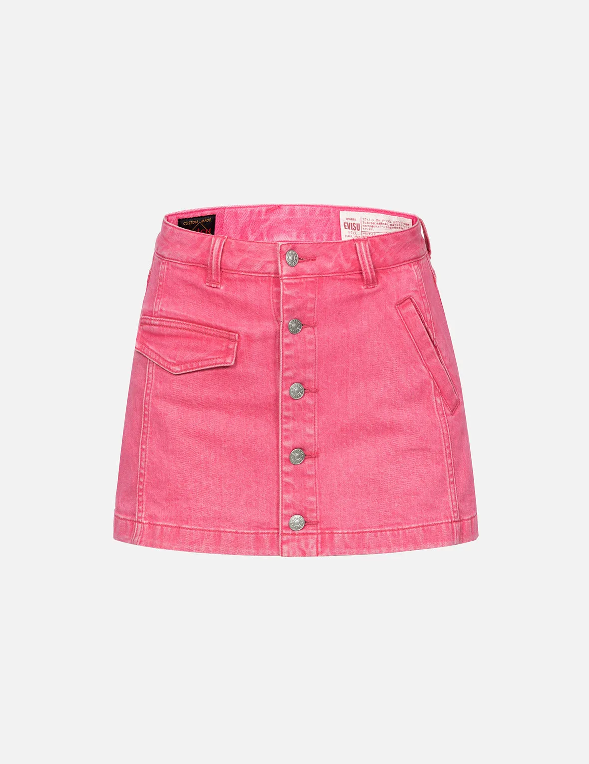 Seagull Embroidery Washed Fashion Fit Skort