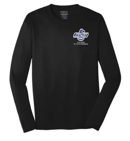 Sno-King Jr Tbirds Long Sleeve (Small Logo) Performance Tee