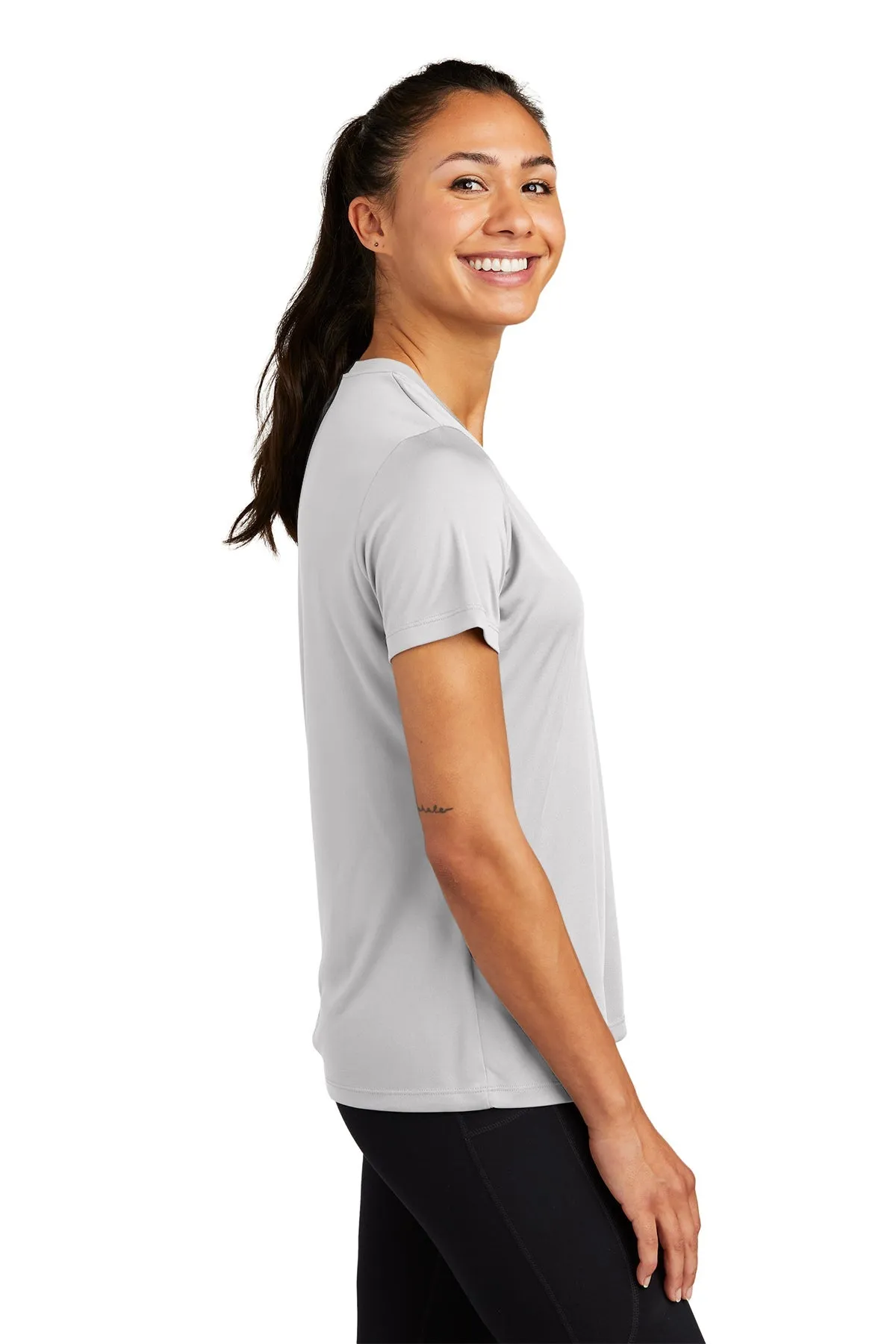 Sport-Tek Ladies PosiCharge Branded Competitor Tee's, Silver