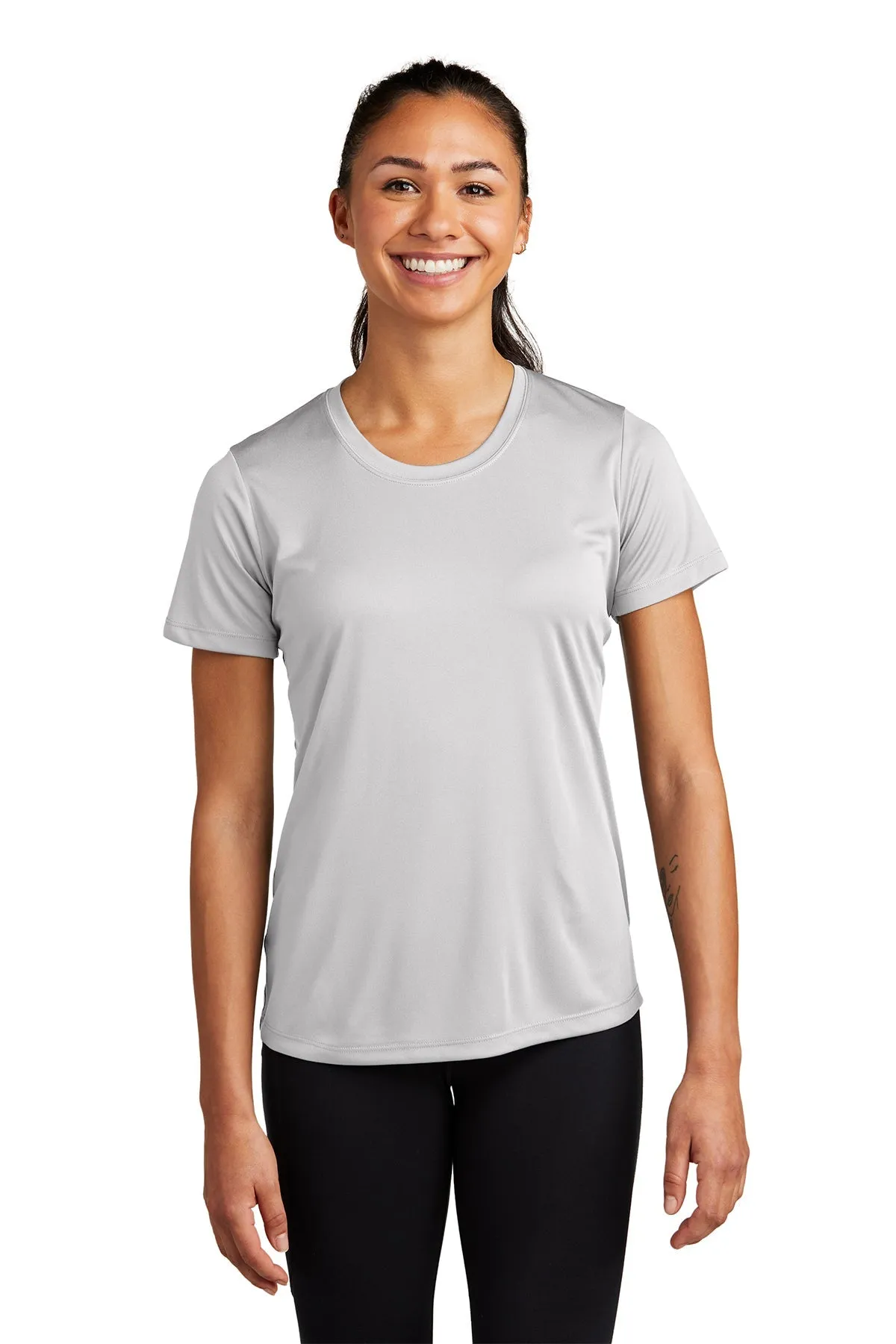 Sport-Tek Ladies PosiCharge Branded Competitor Tee's, Silver