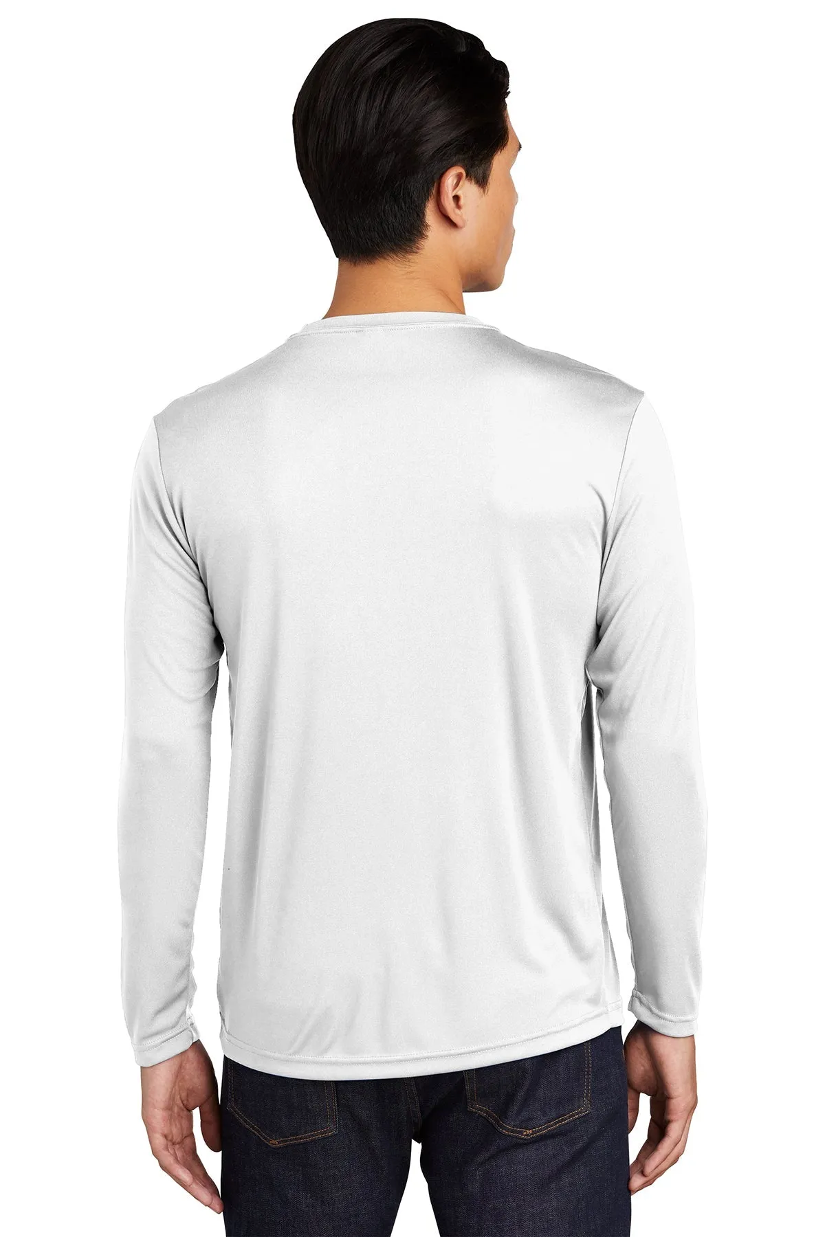 Sport-Tek Long Sleeve PosiCharge Branded Competitor Tee's, White