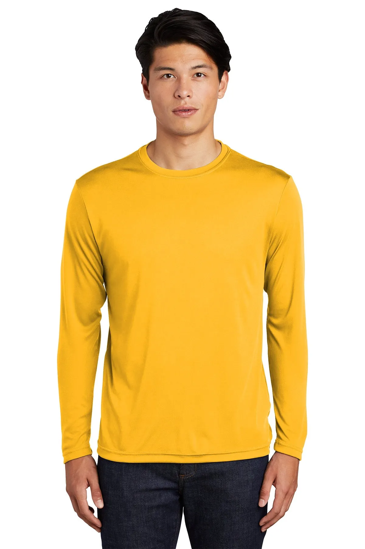 Sport-Tek Long Sleeve PosiCharge Custom Competitor Tee's, Gold