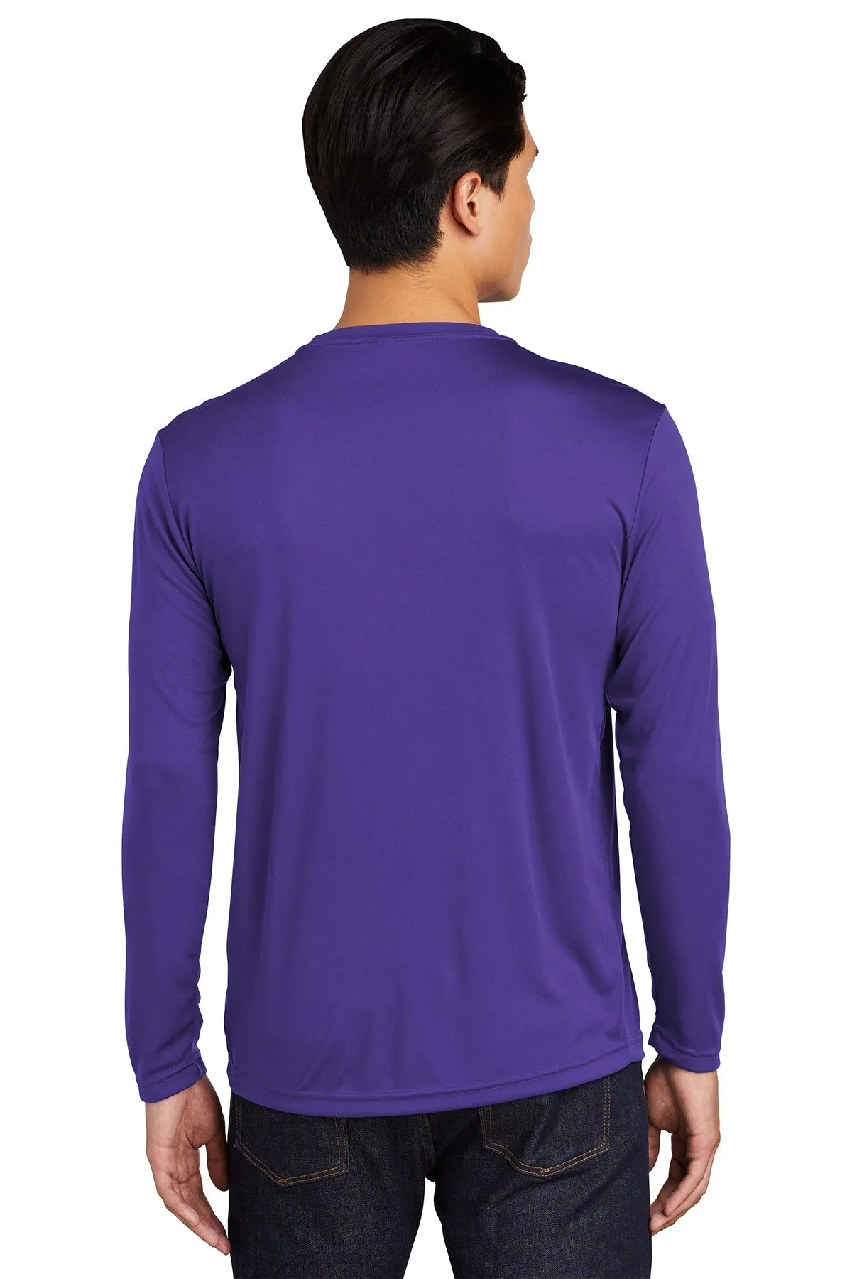 Sport-Tek Long Sleeve PosiCharge Customized Competitor Tee's, Purple