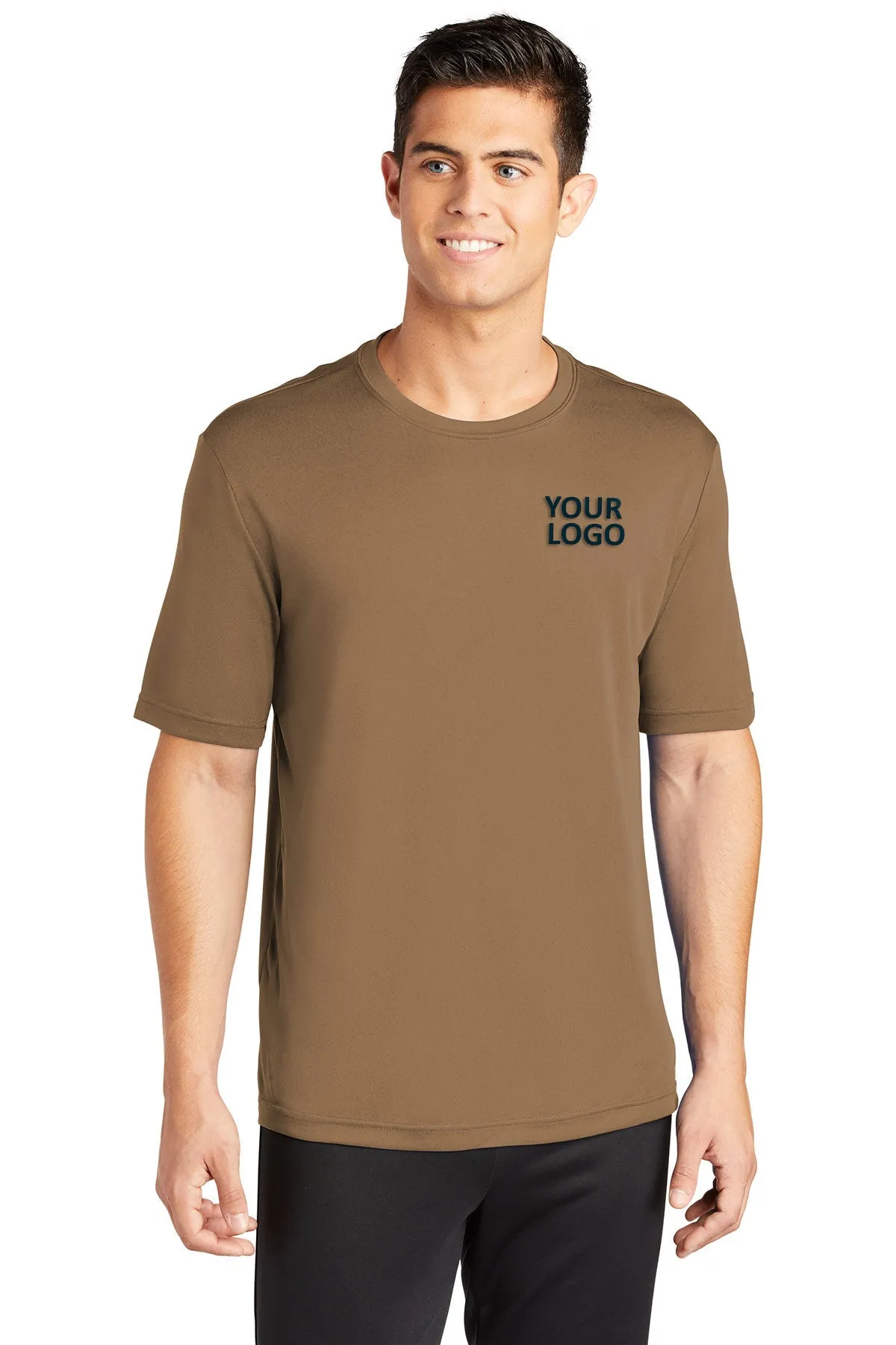 Sport-Tek PosiCharge Custom Competitor Tee's, Woodland Brown