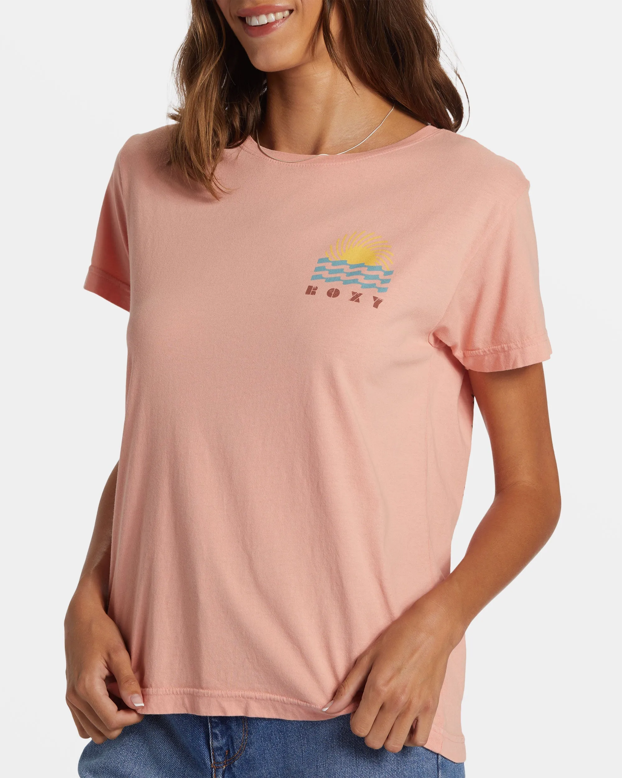 Sun Spun Short Sleeve T-Shirt - Candlelight Peach