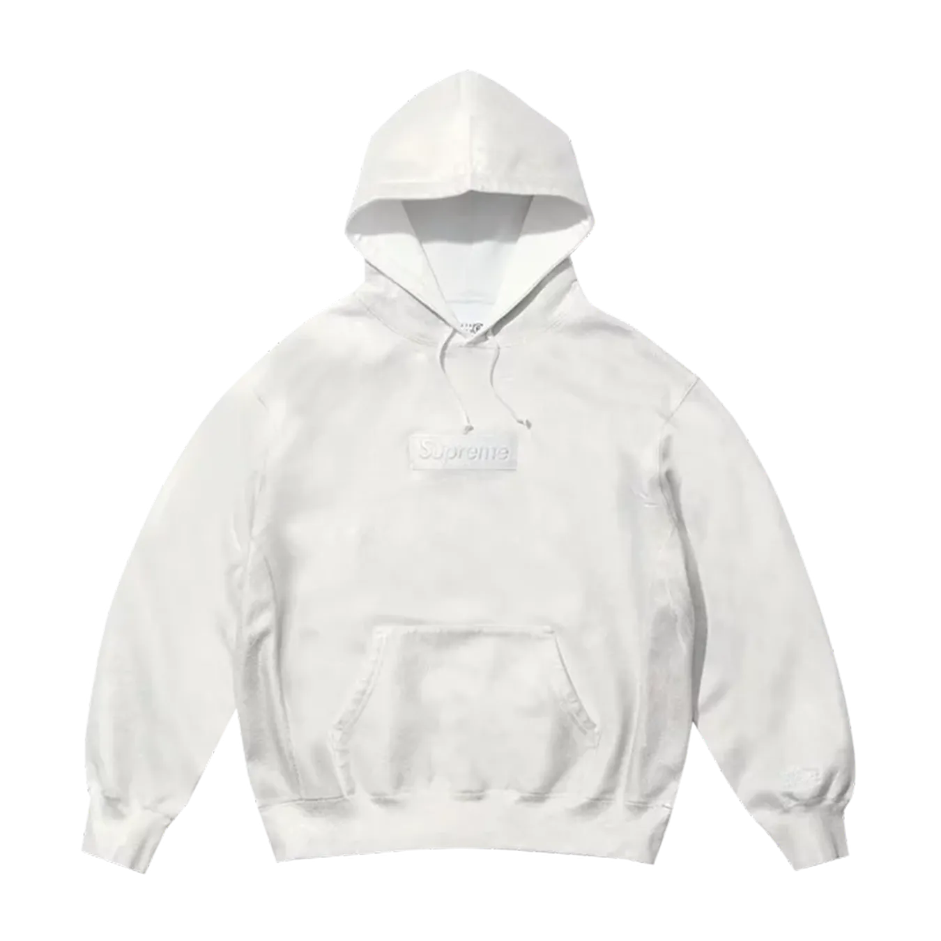 Supreme x MM6 Maison Margiela Foil Box Logo Hoodie 'White'