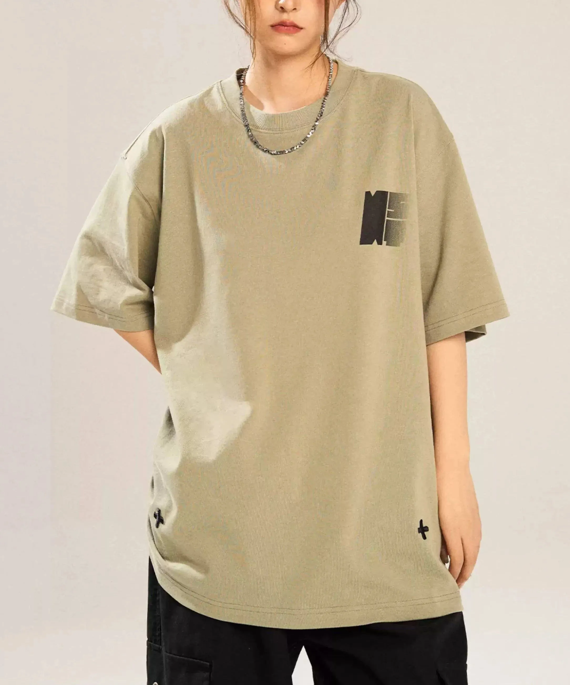 T-Shirt With Subtle Fade Logo