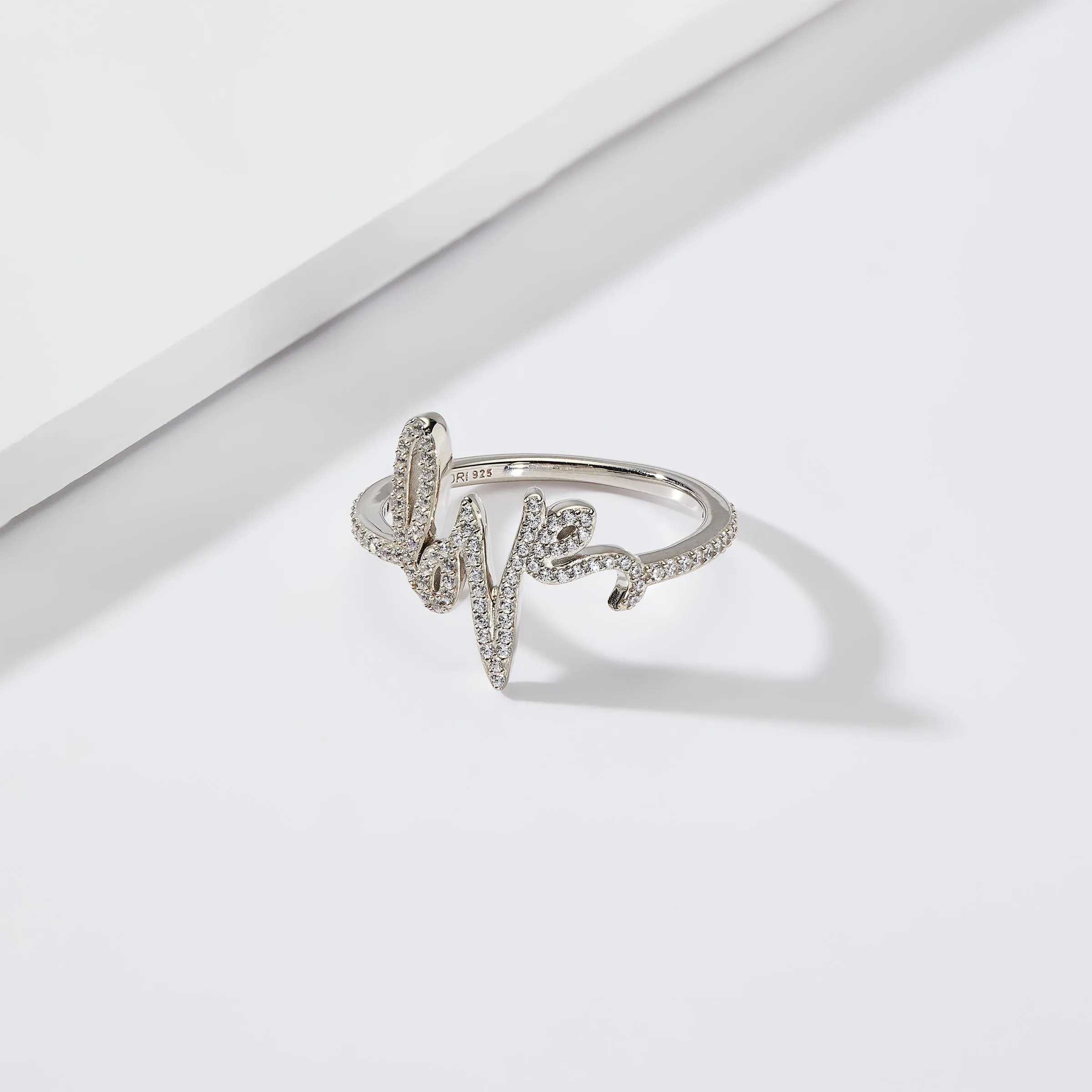 TAGGED LOVE PAVE RING