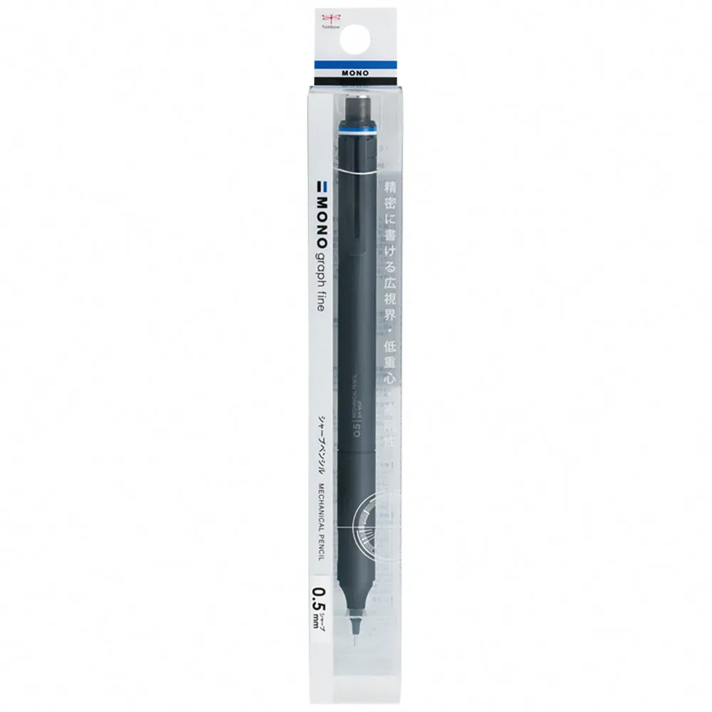 Tombow Mono fine mechanical pencil 0.5mm black graph fine low center of gravity stable writing comfortable feel texture