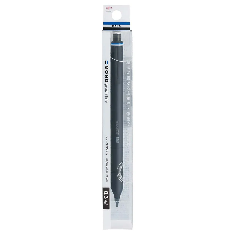 Tombow Mono fine mechanical pencil 0.5mm black graph fine low center of gravity stable writing comfortable feel texture