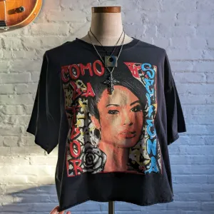 Urban Outfitters Selena Graphic Print Cropped Tee Y2K 90s Boxy Oversize Band Top