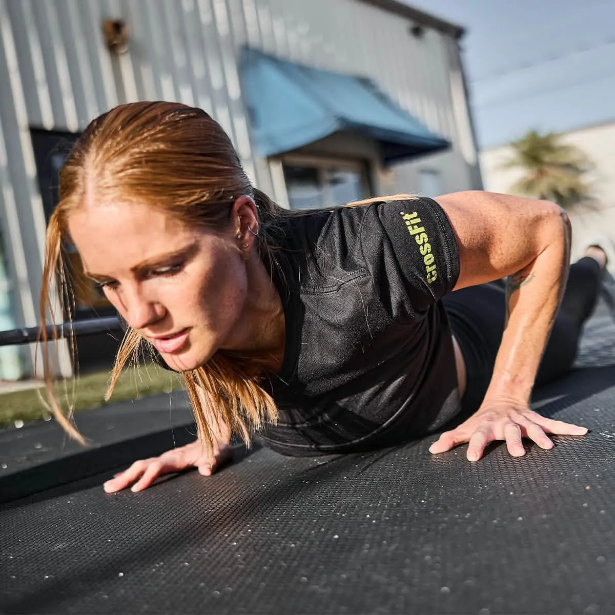 Women's Subtle Spearhead x CrossFit Cropped Tee - Poly-Blend