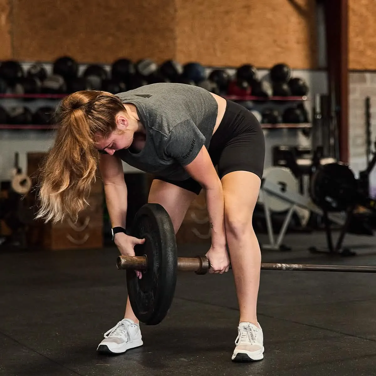 Women's Subtle Spearhead x CrossFit Cropped Tee - Poly-Blend