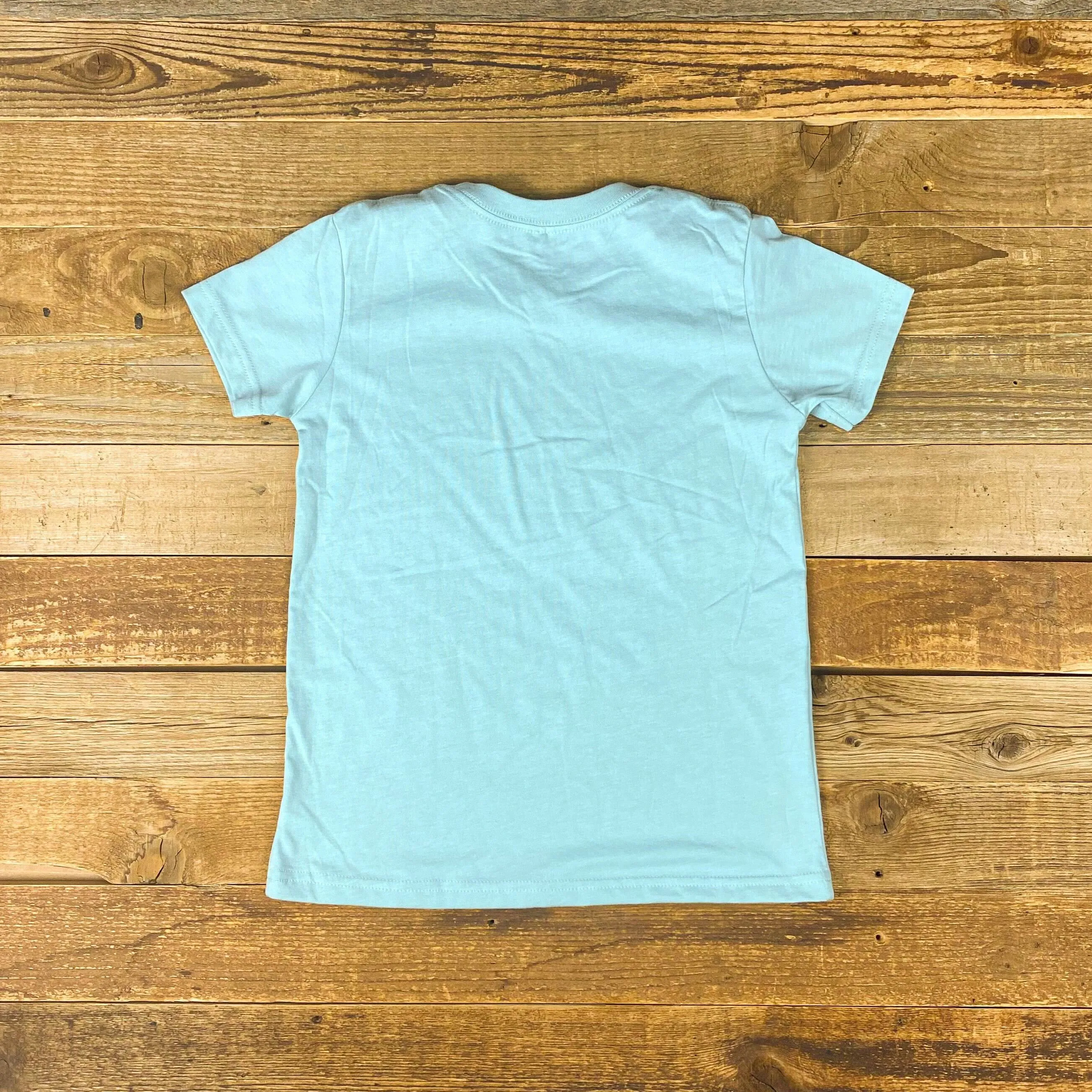 Youth Surf Wyoming® Bison O.G. Tee - Heather Dusty Blue